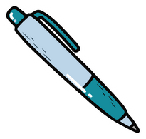 Hand Drawn Pen Sticker